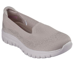 Skechers 100697 Womens Graceful Shoes Taupe