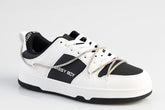 Sissyboy Ladies Diamond Twirl Reverse White And Black Sneakers