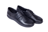 Green Cross Ladies Self Fastening Strap Shoe In Black