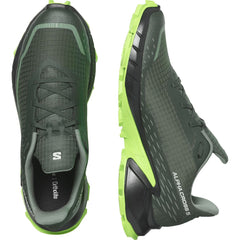 Salomon 473117 Mens Alphacross 5 Shoes Green & Black