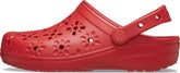Crocs Girls Classic Cut Out Clog Shoes In Red