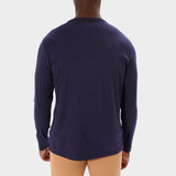 Jeep Mens Fashion Graphic Basic Long Sleeve T-Shirt In Navy