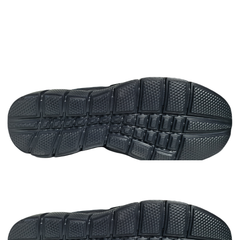 Hush Puppies Mens Equally Slide Black Canvas Shoes