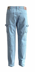 Soviet Mens Rhythm Over Sized Fashion Jeans In Light Indigo