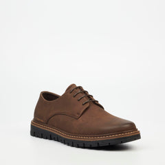 Mazerata Mens Raymond 5 Nubuck Shoes Chocolate