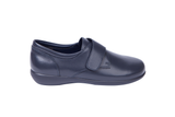 Green Cross Ladies Self Fastening Strap Shoe In Navy