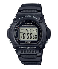 Casio Mens Digital Case Watch In Black