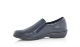 Green Cross Ladies Side Zip Slip On Shoes In Navy