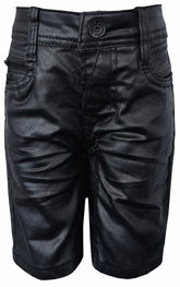 Soviet Boys Daring Coated Denim Short In Black