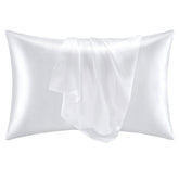 Cotton Co Satin Pillow Cases In White