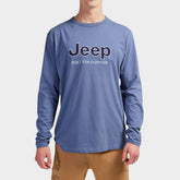 Jeep Mens Fashion Basic Graphic T-Shirt In Slate