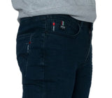 Soviet Mens Slim Leg Fashion Jeans In Blue Black