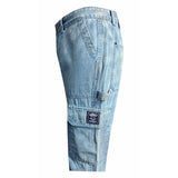 Soviet Mens Rhythm Over Sized Fashion Jeans In Light Indigo