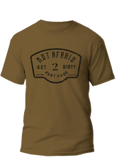 Sniper Mens Not Afraid T-Shirt In Coyote