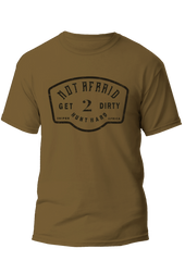 Sniper Mens Not Afraid T-Shirt In Coyote