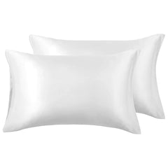 Cotton Co Satin Pillow Cases In White