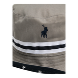 Polo Mens Monogram Reversible Bucket Hat In Grey Multi