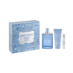 Jimmy Choo Man Aqua 3 Piece Edt Gift Set For Men