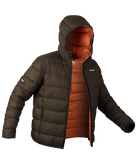 Sniper Mens Kalahari Puffer Jacket In Chocolate
