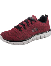 Skechers Mens Red And Black Track Shoes
