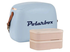 Polarbox 6L Cooler With Strap & 2 Lunch Boxes In Denim Blue