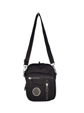 Free Spirit Small Muti Pocket Sling Bag In Black