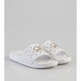 Sissy boy Womens Paula Bold Slides In White