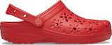 Crocs Girls Classic Cut Out Clog Shoes In Red