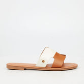 Miss Black Ladies Basil 5 Sandals In Tan