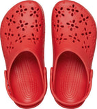 Crocs Girls Classic Cut Out Clog Shoes In Red