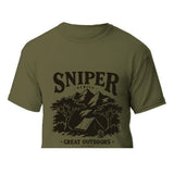 Sniper Mens Great Outdoors T-Shirt In Olive