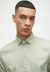 Polo Essential Sateen Shirt For Men In Sage