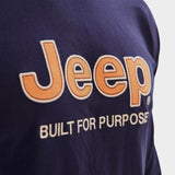 Jeep Mens Fashion Graphic Basic Long Sleeve T-Shirt In Navy