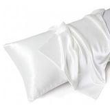 Cotton Co Satin Pillow Cases In White