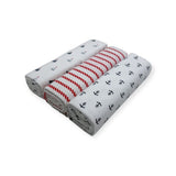 Mother's Choice Unisex Baby Flannel Reciever In red & White