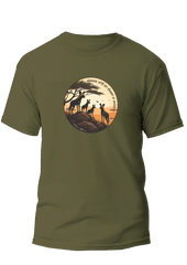 Sniper Wild Dogs Mens T-Shirt In Olive