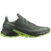 Salomon 473117 Mens Alphacross 5 Shoes Green & Black