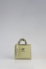 Sissyboy Burgandy Jane Tote Bag W/ Chain Detail