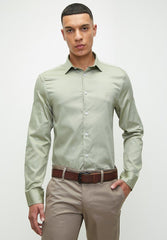 Polo Essential Sateen Shirt For Men In Sage