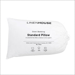 Linen House Goose/Feather Down White Pillow
