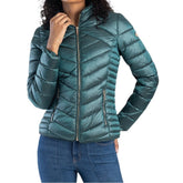 Sissy boy Womens Cropped Puffer Jacket Ravilla In Green