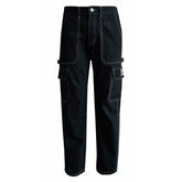 Soviet Boys Rhythm Oversized Cargo Denim Black