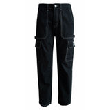 Soviet Boys Rhythm Oversized Cargo Denim Black
