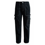 Soviet Boys Rhythm Oversized Cargo Denim Black