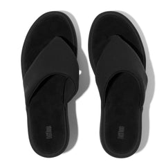 Fitflop Ladies Platforms Wedge Toe-Post Sandals In Black