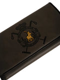 Polo Womens Ascot Slim Trifold Purse In Dark Grey
