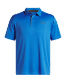 Under Armour Tech Polo Mens Golfer In Blue