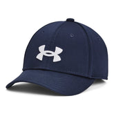 Under Armour Boys Blitzing Cap In Midnight Navy/White