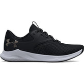 Under Armour Womens Charger Aurora 2 Sneakers In Black/White