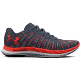 Under Armour Mens Charged Breeze 2 Sneakers In Grey/Orange/White